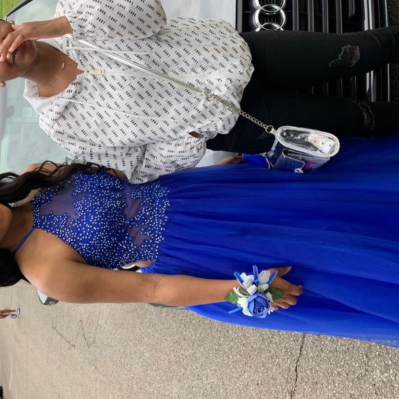 royal blue prom dress - Picture 3 of 4